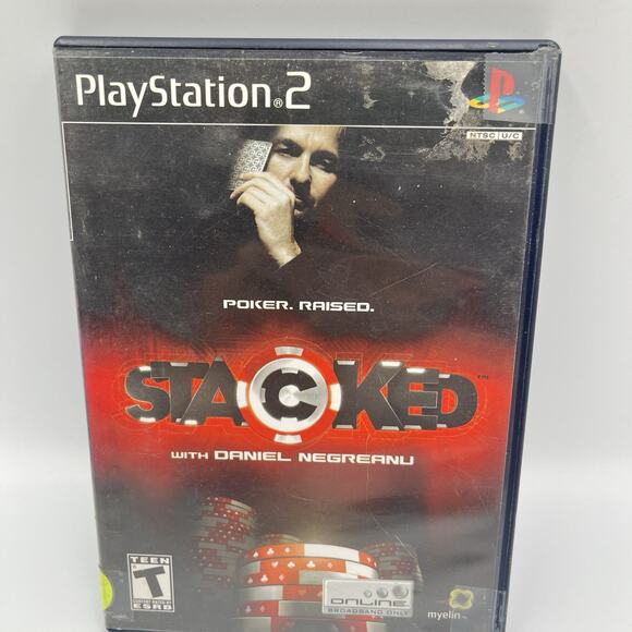 Stacked Poker Game with Daniel Negreanu (PS2 Sony PlayStation 2, 2006) - Picture 1 of 6